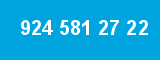 924 581 27 22